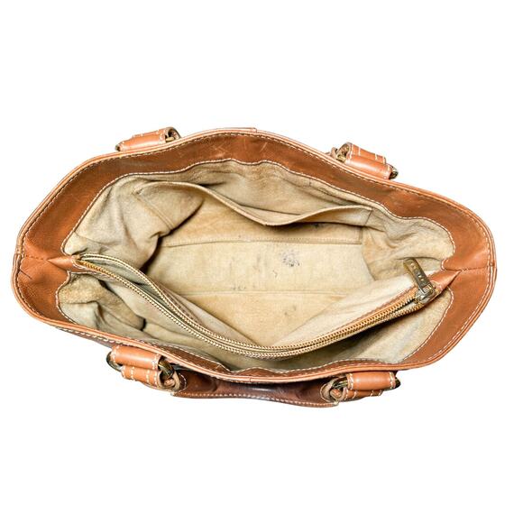 Celine Boogie Bag Tan Quilted Calfskin Top Handle Boston Satchel Handbag - Picture 5 of 9